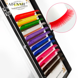 Abonnie Eyelash Extensions 0.07 C <b>D</b> Mixed Colors 10-15mm Premium Soft Single Strand Manual Crafted - Product Image 3