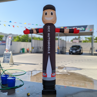 AIRFUN Skyman gonflable géant pour lavage de voitures en extérieur, avec bras oscillants, pour la publicité et la décoration promotionnelle