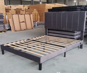 Struttura del <span class=keywords><strong>letto</strong></span> in tessuto regolabile con USB-si adatta a tutte le dimensioni Standard, assemblaggio facile-solo ordini di Container sfusi - Product Image 2