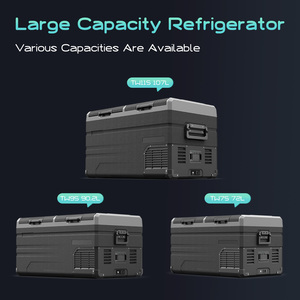 Frigorifero per Auto DC da 75 Litri, Congelatore <span class=keywords><strong>Portatile</strong></span> a Doppia Zona 12V per Campeggio con Compressore - Product Image 4
