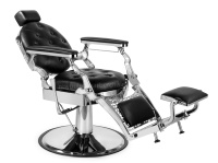 Fauteuil de Barbier Classique Robuste pour Hommes avec Boutons, Chaise Vintage Disponible en Plusieurs Couleurs pour Salon Professionnel