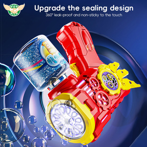 Bán buôn điện ánh sáng lên máy Bong Bóng đồ chơi trẻ em ngoài trời Bong Bóng đồ chơi Blower tự động PP nhựa Súng Bong Bóng - Product Image 2