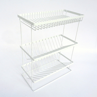 Support de rangement pour comptoir en métal chromé à 3 niveaux Support d'étagère pour panier à épices de cuisine