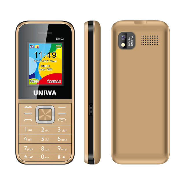 E1802 Low Price Original Keypad Feature Mobile Phone 1800mAh 25BI Big Battery Long Standby Seniors Cellphone