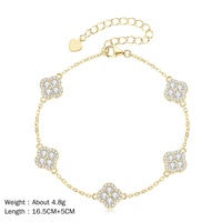 Bracelet Adodo Classic Fashion Jewelry en cuivre écologique plaqué or 14 carats, sans nickel, sans plomb, micro-pavé, 2,5 mm, moissanite VVS