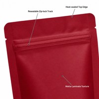 Pochette à fond plat avec fermeture éclair, sac d'emballage personnalisé pour aliments pour animaux, sachet refermable autoportant