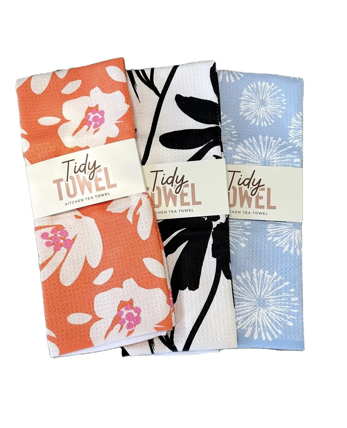 Toalla de té tejida con gofres personalizada, toalla de cocina de punto superabsorbente, impresión personalizada para sublimación