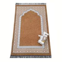 Tapis de Prière Musulman en Mousse Imprimé, Rembourré, pour Enfants, Idéal pour le Voyage, Cadeau du Ramadan, Vente en Gros d'Usine
