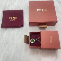 Caixa de Joias A1 com Tampa Texturizada, Cor Personalizada, Papelão Fosco, Borda em Folha Prateada, Interior em Veludo, Conjunto de Presente