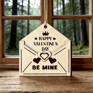Tarjeta <span class=keywords><strong>de</strong></span> Madera Cuadrada Personalizada con Mensaje <span class=keywords><strong>de</strong></span> Amor - Impresión UV, Estilo Sobre con Corazón Hueco, Regalo Romántico para Novio o Novia - Product Image 2