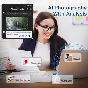 Gafas Inteligentes con IA 2026, Cámara de 8MP, Grabación de Video, Traducción en Más de 20 Idiomas, Llamadas Bluetooth, Reproducción de Música, para Hombre y Mujer - Product Image 5
