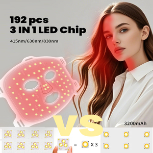 Maschera di Silicone ideaterapia 660nm luce infrarossa medico <span class=keywords><strong>Led</strong></span> maschera per la cura della pelle della luce rossa maschera di terapia per il trattamento Ance - Product Image 2
