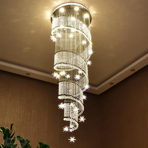 Lámpara colgante larga de estilo especial, escalera de edificio dúplex, Araña de cristal personalizada - Product Image 6