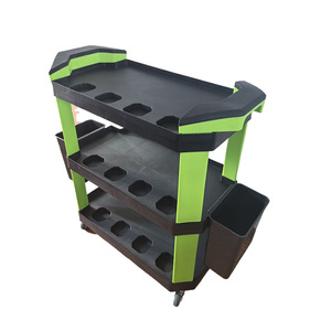 Autodetailing gereedschapskar reparatiewerkplaats autowasfolie platte duwkar kleine <span class=keywords><strong>trolley</strong></span> reiniging lichtgewicht handkar - Product Image 2