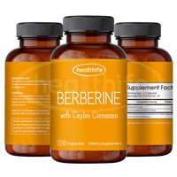 Fabricant de compléments alimentaires Healthife OEM Private Label, capsules de berbérine avec cannelle de Ceylan
