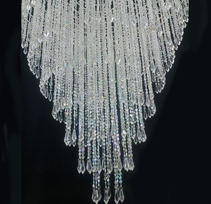 Design Personalizzato Gratuito per Soffitti di Lusso per Matrimoni e Hotel Perle e Tende in Cristallo Acrilico di Altissima Qualità per Illuminazione a Soffitto - Product Image 3