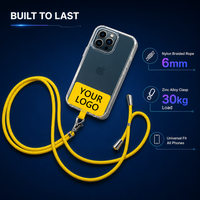 Long cordon personnalisé couleur patch transparent cadeau promotionnel réglable LOGO personnalisé téléphone bandoulière collier téléphone portable sangle lanière
