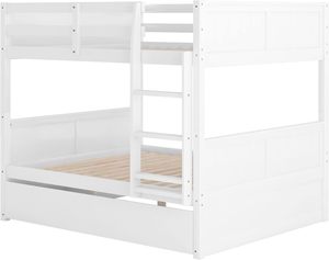 Cadre de <span class=keywords><strong>lit</strong></span> en <span class=keywords><strong>bois</strong></span> pour enfants de vente chaude cadre de <span class=keywords><strong>lit</strong></span> <span class=keywords><strong>blanc</strong></span> Grille de protection contre les chutes avec tiroirs de rangement et échelle - Product Image 2