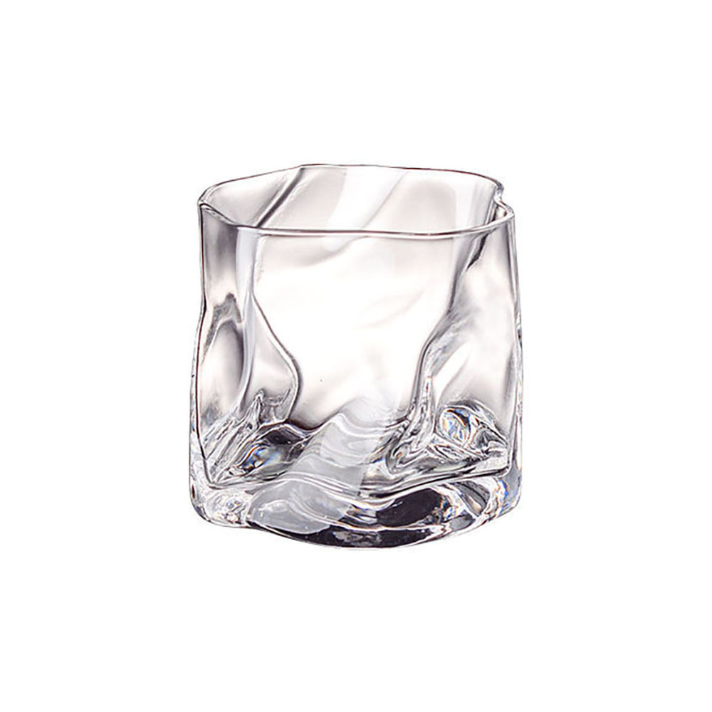 Sample 260ml high quality customized iridescent murano tumbler crystal cups colorful whisky glass