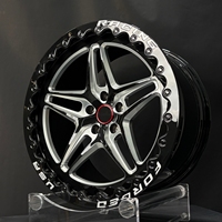 Nouvelles jantes de course Star Style Drag Racing 15x10 17x10 5x114.3 Noir brillant usiné multi-branches forgées Beadlock pour GT
