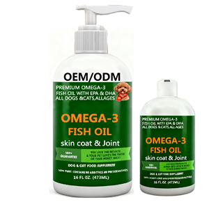 Aceite de Pescado Omega-<span class=keywords><strong>3</strong></span> para Perros y Gatos, 545 mg/cucharadita (16 oz), 100% Puro EPA/DHA, Favorece la Salud de las Articulaciones, la Piel, el Pelaje, el Corazón y el Sistema Inmunitario, Absorción Rápida - Product Image 1