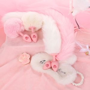 Cat Paw Collection Pink Cat Ears Headband With Bow And <b>Bell</b> For Adult Flirting Play - Product Image 2