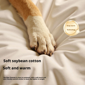Coussin <span class=keywords><strong>pour</strong></span> <span class=keywords><strong>chien</strong></span> et chat universel quatre saisons, amovible, lavable, petit <span class=keywords><strong>chien</strong></span>, <span class=keywords><strong>grand</strong></span> animal de compagnie, 100% coton, sécurité sensorielle, semi-fermé - Product Image 4