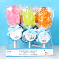 36g Multicolor Hard Coated Zoete Fruitige Zeewier Lollies (Astronaut Schildpad Baby Slang Hart Klein Meisje) in Doos