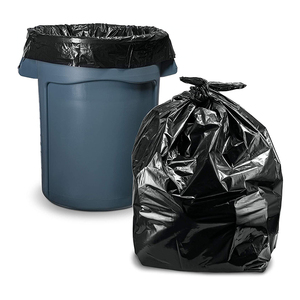 Supermarket Heavy Duty 13 55 Gallon Trash Bags Black White <b>Plastic</b> Garbage Bag Liners for <b>Dustbins</b> Large Capacity <b>Dustbin</b> Liners - Product Image 3