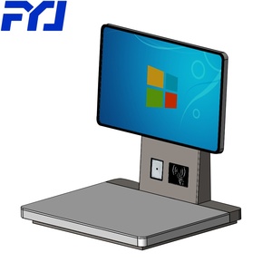 Bàn FYJ-DK-A <span class=keywords><strong>RFID</strong></span> UHF Đầu đọc không dây QR scan thanh toán Màn hình hiển thị 21inch tự động <span class=keywords><strong>HF</strong></span> thẻ swiping thư viện - Product Image 2