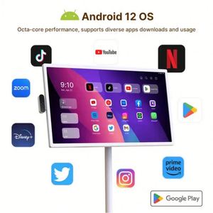 Téléviseur intelligent LED Full HD 1080p 27 pouces, Snapdragon 665, écran tactile, rotation à 360°, USB/WiFi, Android 12, 4 Go + 64 Go, portable, 21/24/27/32 pouces - Product Image 3