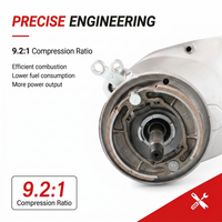 Ensemble moteur de moto neuf J16-150CC 4 temps monocylindre, allumage CDI, refroidissement par air, démarrage électrique et au kick.