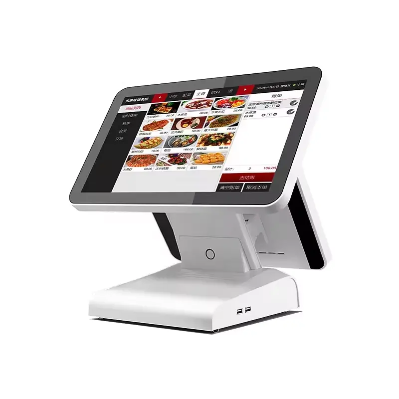 Hoge Kwaliteit Twee Touch Pos-Systemen Voor Restaurants 15 Of 15.6Inch