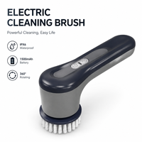 Brosse de nettoyage électrique multifonctionnelle portative pour salle de bain, baignoire, carrelage, joint, évier, cuisine, nettoyage domestique