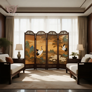 Fabricants de ventes directes Style classique Portes pliantes en bois pour chambre à coucher Ouverture horizontale Écrans DEMEA Portes de chambre Fenêtres - Product Image 4