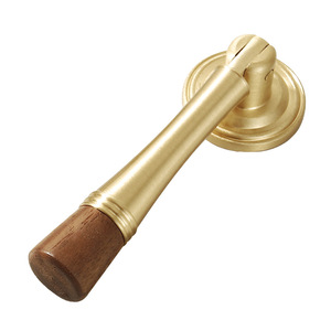 Walnut tủ xử lý Nordic Brass ngăn kéo bằng gỗ Vòng rắn đồ nội thất Vàng Knob rắn gỗ duy nhất lỗ ngăn kéo Knob Vòng - Product Image 5