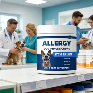 OEM/ODM Friandises à mâcher pour chiens contre les allergies et pour renforcer l'immunité |   Complément alimentaire Omega-3 pour la <span class=keywords><strong>peau</strong></span> et le pelage, soulagement des démangeaisons - Product Image 4
