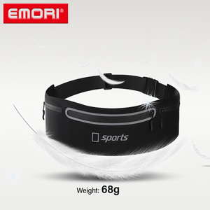 Riñonera Deportiva Impermeable de Gran Capacidad con Logotipo Personalizado, Cinturón de Fitness Ultrafino con Banda Reflectante - Product Image 4