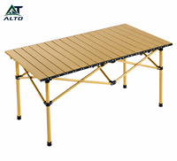 Ensemble table et chaises pliantes rectangulaires en acier au carbone personnalisé, design décontracté, mobilier d'extérieur portable pour camping et plage