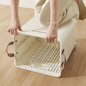 <span class=keywords><strong>Panier</strong></span> à linge en plastique <span class=keywords><strong>pliable</strong></span> personnalisé avec roulettes <span class=keywords><strong>Panier</strong></span> de rangement <span class=keywords><strong>pliable</strong></span> pour vêtements sales et jouets pour la salle de bain - Product Image 4