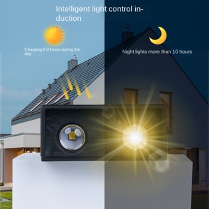 โคมไฟติดผนังสวนกลางแจ้งพลังงานแสงอาทิตย์หรี่แสงได้ทำจากสแตนเลสพร้อมการรับประกัน3ปีและเพิ่ม/ลดแสง - Product Image 2