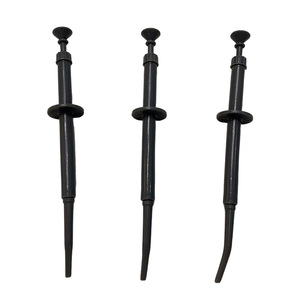 Jeringa dental curva desechable para amalgama, sistema de administración para encías, limpieza manual y equipo de relleno dental - Product Image 1
