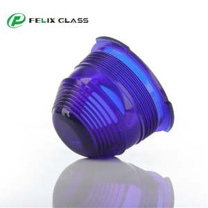 FELIX GLASS - Cubiertas de Vidrio Cilíndricas Modernas de Diseño Industrial, Ecológicas, a Prueba de Explosiones, en Rojo, Azul y Verde, Moldeadas y Pulimentadas - Product Image 2