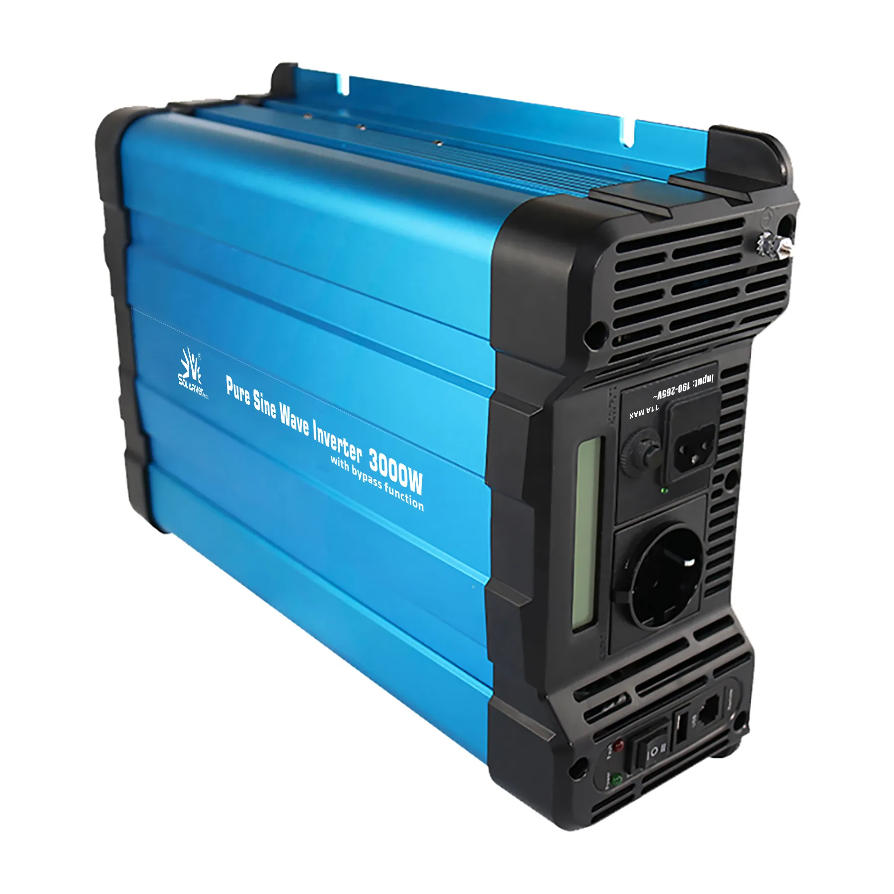 OEM Pure Sine Wave Power Inverter 12V 24V DC To 110V 220V AC 3000W With Bypass Function