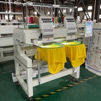 Machine à broder électronique à deux têtes avec dispositif de sequins pour sacs