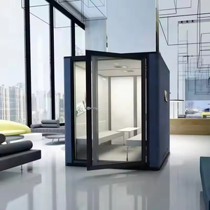 Cabina Acústica Moderna para Oficina, Estudio de Grabación, Estructura de Acero Insonorizada, Módulo de Trabajo Móvil - Product Image 5