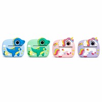 Appareil photo instantané pour enfants, design mignon dinosaure licorne, mini imprimante photo thermique, 200 DPI, écran IPS 2,4'', double caméra, à partir de 10 ans