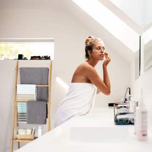 Foldable Bamboo <strong>Free</strong>-<strong>Standing</strong> <strong>Towel</strong> Rack <strong>Towel</strong> Holder Bamboo Ladder <strong>Towel</strong> Rack Stand Bamboo <strong>Towel</strong> Rack with 3 Shelves 3 <strong>Rails</strong> - Product Image 5