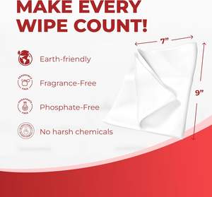 Les lingettes nettoyantes ménagères personnalisées sont biodégradables, écologiques, sans parfum, sans phosphate, sans produits chimiques agressifs. - Product Image 4