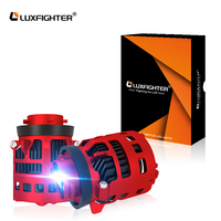 Luxfighter – phares antibrouillard LED pour voiture, L1B, 120W, 11600lm, étanche IP65, DC11-30V, double faisceau, jaune, blanc, boîtier en alliage de Zinc, 1 pièce